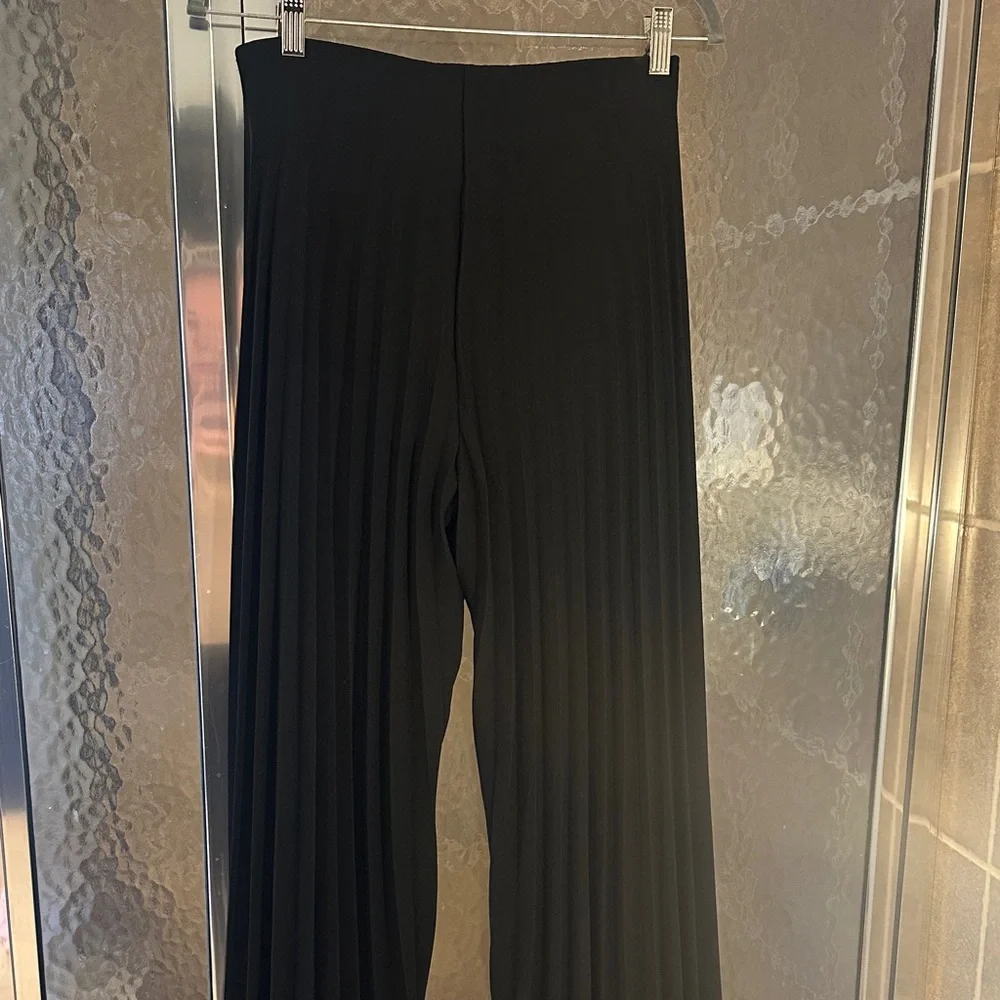 Zara Black Wide Leg Pants - Picture 4 of 4